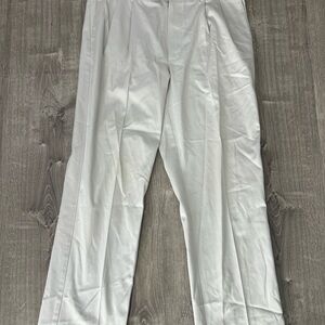 Roundtree & Yorke Men’s travel smart Dress pants Cream Trousers 36x32